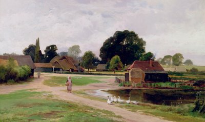 Between Church End and Flitwick, Bedfordshire by Leopold Rivers